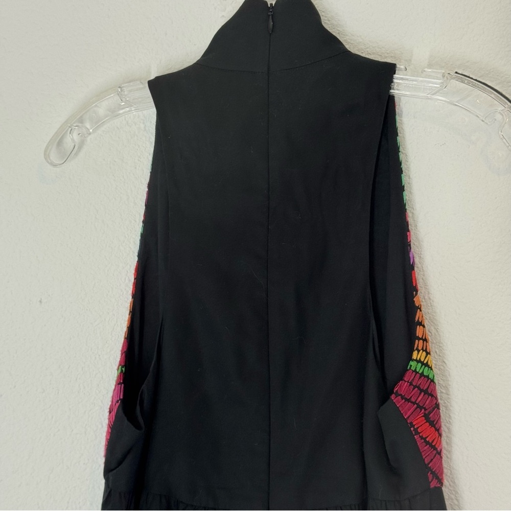 Mara Hoffman Embroidered Mini Dress Multicolor Racerback Fit Flare S - Picture 11 of 14